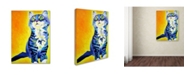 Trademark Global DawgArt 'Here Kitty Kitty' Canvas Art - 19" x 14" x 2"